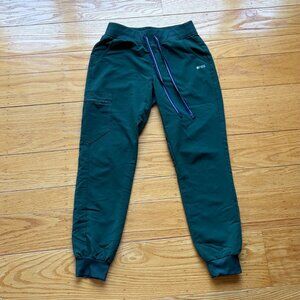 FIGS British Racing Green Women's Small Zamora Jogger Scrub Pants